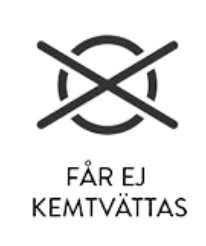 Tvättsymbol ej kemtvätt