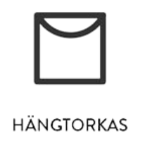 Tvättsymbol hängtorkning